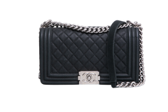 CHANEL BOY MEDIUM LAMBSKIN BLACK