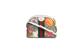GUCCI OPHIDIA DOME SMALL FLORA & OFF WHITE