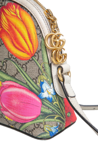 GUCCI OPHIDIA DOME SMALL FLORA & OFF WHITE