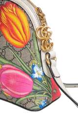 GUCCI OPHIDIA DOME SMALL FLORA & OFF WHITE