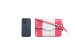VALENTINO COLORBLOCK ROCKSTUD SHADOW PINK