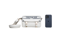 DIOR DIORCAMP SMALL MESSENGER WHITE & BLACK