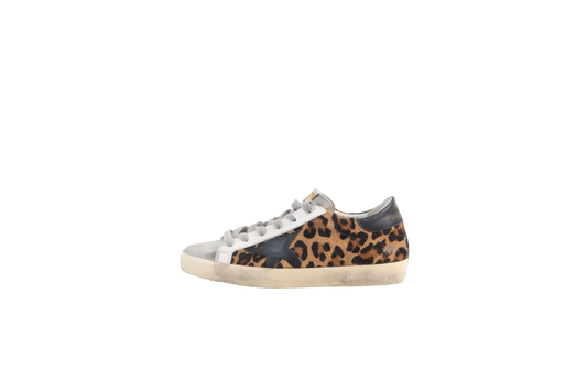 GOLDEN GOOSE SUPER STAR LEOPARD PRINT