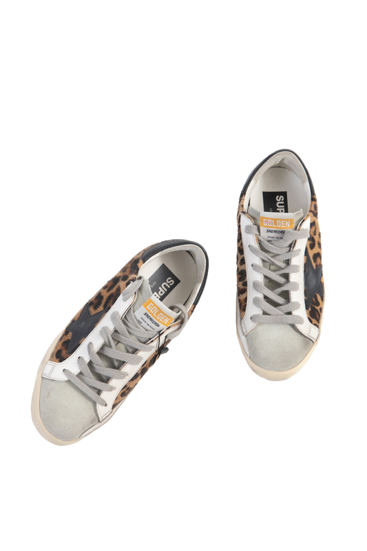 GOLDEN GOOSE SUPER STAR LEOPARD PRINT