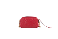 GUCCI CAMERA BAG MARMONT SMALL RED