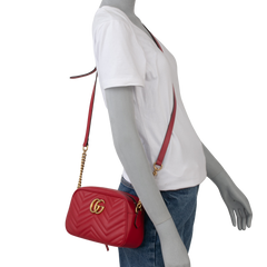 GUCCI CAMERA BAG MARMONT SMALL RED