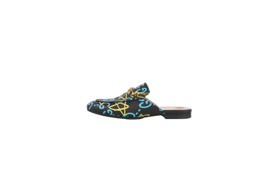 GUCCI MULE PRINCETOWN GRAFFITI HORSEBIT