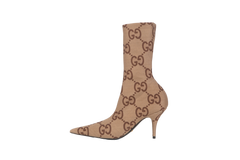 GUCCI ANKLE BOOT GG MONOGRAM BEIGE