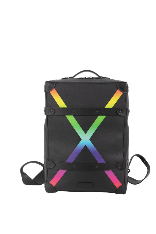 DESAPEGO FERNANDO TORQUATTO LOUIS VUITTON SOFT TRUNK BACKPACK TAIGA PM RAINBOW EDIÇÃO VIRGIL ABLOH