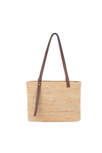 LOEWE SQUARE BASKET RAFFIA X PAULA IBIZA