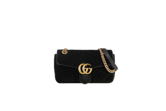 GUCCI GG MARMONT VELVET BLACK