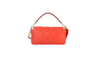 FENDI BAGUETTE EMBOSSED FF CORAL