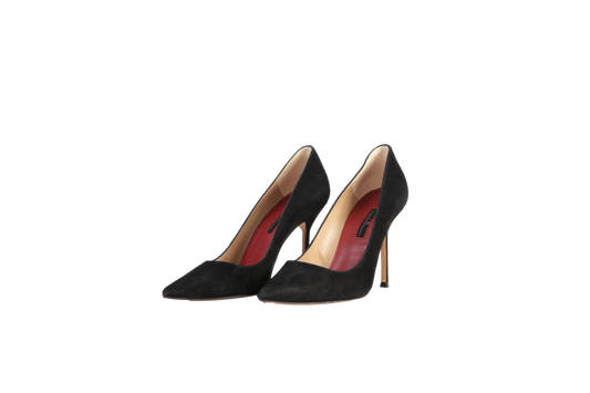 DESAPEGO THASSIA NAVES CAROLINA HERRERA SCARPIN SUEDE BLACK