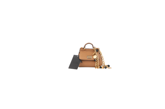 DG MINI SICILY TAN BEIGE WITH CHAIN