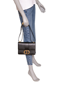 DIOR 30 MONTAIGNE LEATHER BLACK