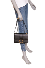 DIOR 30 MONTAIGNE LEATHER BLACK