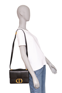 DIOR 30 MONTAIGNE LEATHER BLACK
