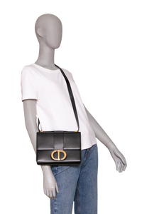 DIOR 30 MONTAIGNE LEATHER BLACK
