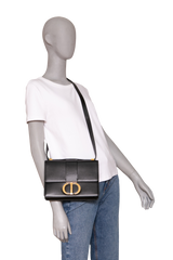 DIOR 30 MONTAIGNE LEATHER BLACK