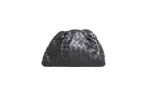BOTTEGA TEEN POUCH INTRECCIATO BLACK