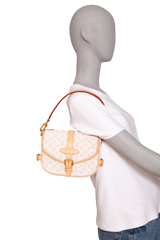 LOUIS VUITTON SAUMUR BB MONOGRAM CANVAS MASTIC CREAM