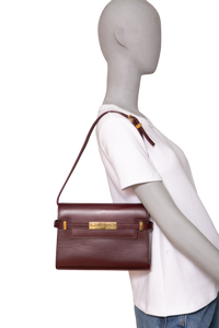 YSL MANHATTAN SMALL SMOOTH CALFSKIN HOT WINE
