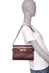 YSL MANHATTAN SMALL SMOOTH CALFSKIN HOT WINE