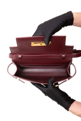 YSL MANHATTAN SMALL SMOOTH CALFSKIN HOT WINE