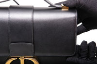DIOR 30 MONTAIGNE LEATHER BLACK