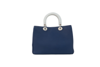 DIOR DIORISSIMO TOTE MEDIUM BLUE TRICOLOR