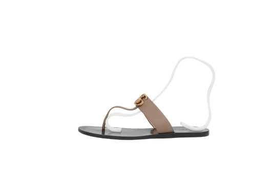 DESAPEGO GRAZI MASSAFERA GUCCI SANDAL THONG ETOUPE - 38 1/2 BR