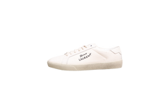 YSL SNEAKERS COURT CLASSIC SL/06 WITH EMBROIDERY ON SMOOTH LEATHER OPTICAL WHITE - 38 BR