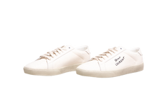 YSL SNEAKERS COURT CLASSIC SL/06 WITH EMBROIDERY ON SMOOTH LEATHER OPTICAL WHITE - 38 BR