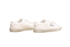 YSL SNEAKERS COURT CLASSIC SL/06 WITH EMBROIDERY ON SMOOTH LEATHER OPTICAL WHITE - 38 BR
