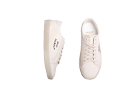 YSL SNEAKERS COURT CLASSIC SL/06 WITH EMBROIDERY ON SMOOTH LEATHER OPTICAL WHITE - 38 BR