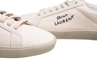 YSL SNEAKERS COURT CLASSIC SL/06 WITH EMBROIDERY ON SMOOTH LEATHER OPTICAL WHITE - 38 BR