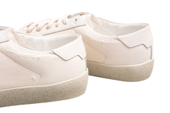 YSL SNEAKERS COURT CLASSIC SL/06 WITH EMBROIDERY ON SMOOTH LEATHER OPTICAL WHITE - 38 BR