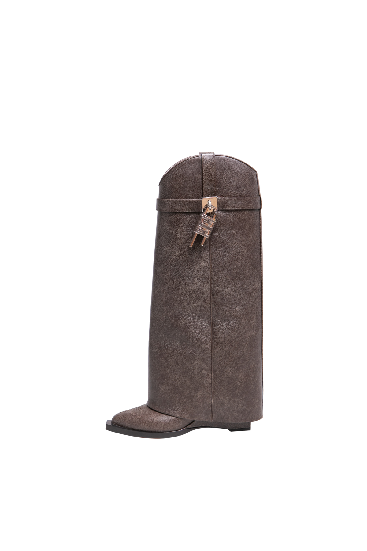 GIVENCHY SHARKLOCK COWBOY AGED LEATHER BROWN -  35,5/36 BR