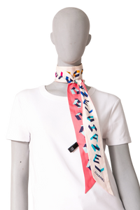 CHANEL SILK MAXI BANDEAU NECKERCHIEF MULTICOLOR