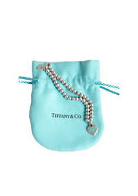 TIFFANY & CO. ENAMEL LOVE HEART TAG BEAD BRACELET TIFFANY BLUE