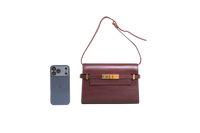 YSL MANHATTAN SMALL SMOOTH CALFSKIN HOT WINE