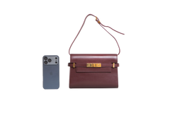 YSL MANHATTAN SMALL SMOOTH CALFSKIN HOT WINE