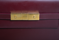 YSL MANHATTAN SMALL SMOOTH CALFSKIN HOT WINE