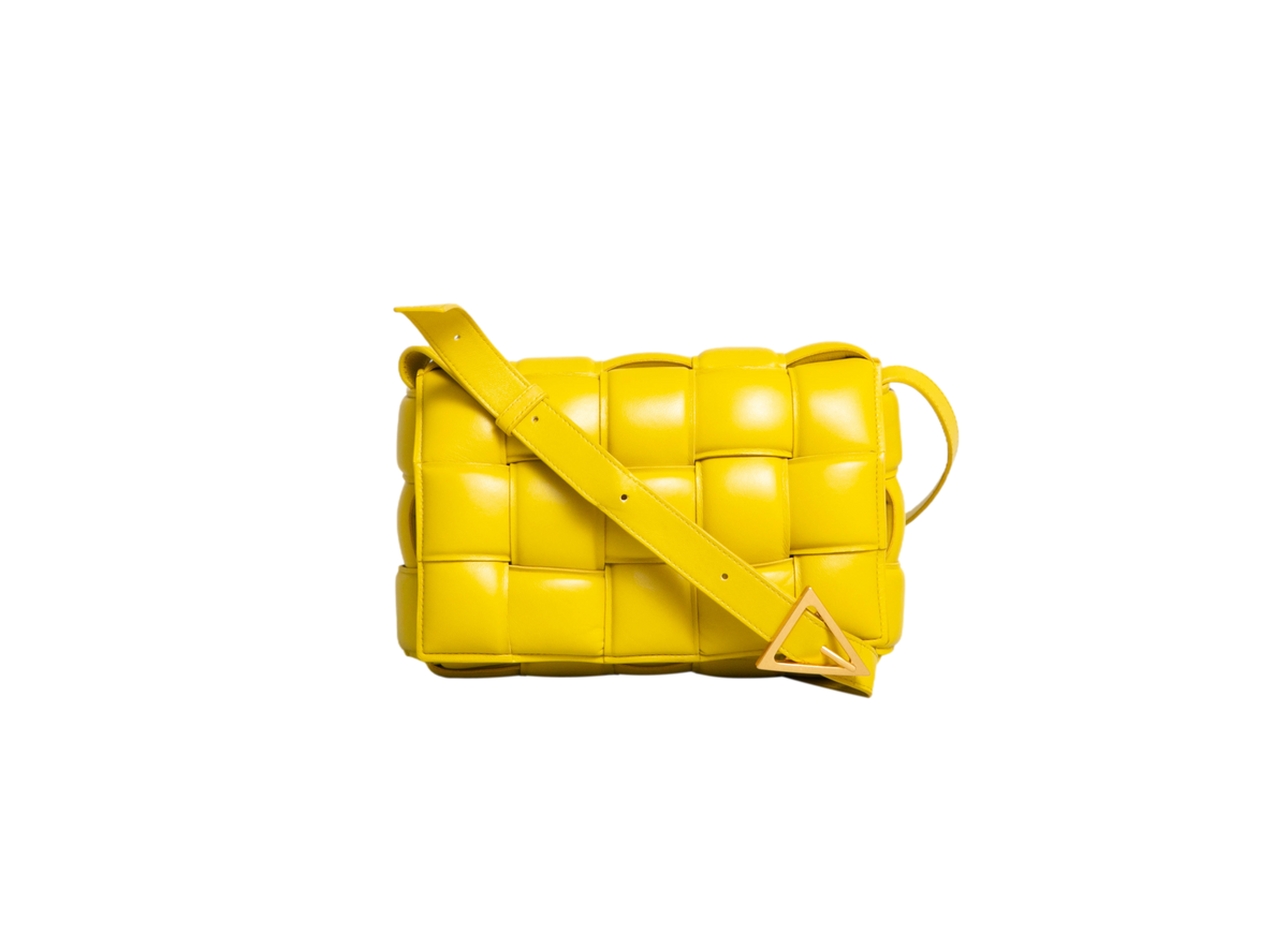 BOTTEGA PADDED CASSETTE MAXI INTRECCIATO LIME