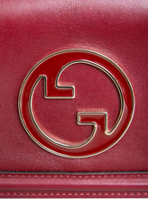 GUCCI BLONDIE CHAIN SMALL LEATHER ROSSO ANCORA