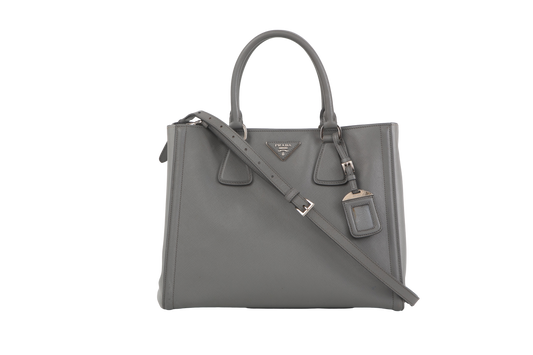 PRADA GALLERIA SAFFIANO LUX GRAY