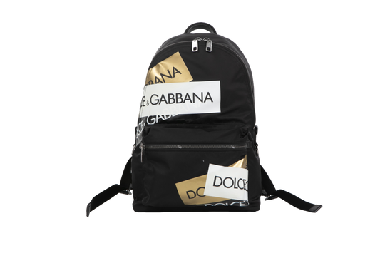 DG BACKPACK NYLON LOGO PATCH BLK