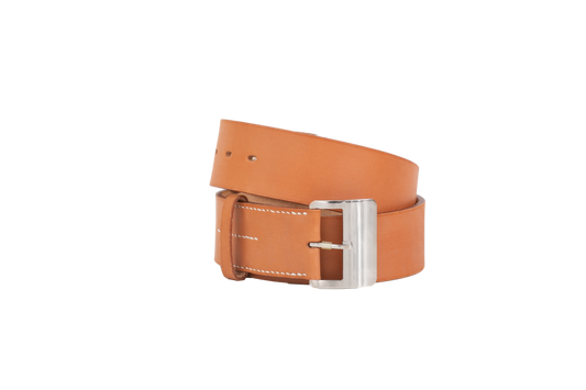 HERMÈS STIRRUP BARENIA BELT CARAMEL