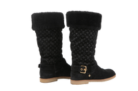 LOUIS VUITTON BOOTS BLACK SUEDE MNG FAUVISIT