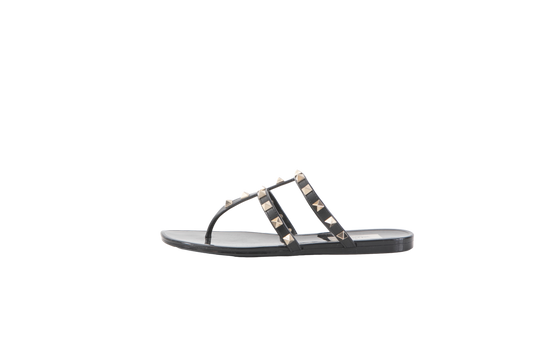 VALENTINO SANDAL ROCKSTUD JELLY BLACK - 33 BR